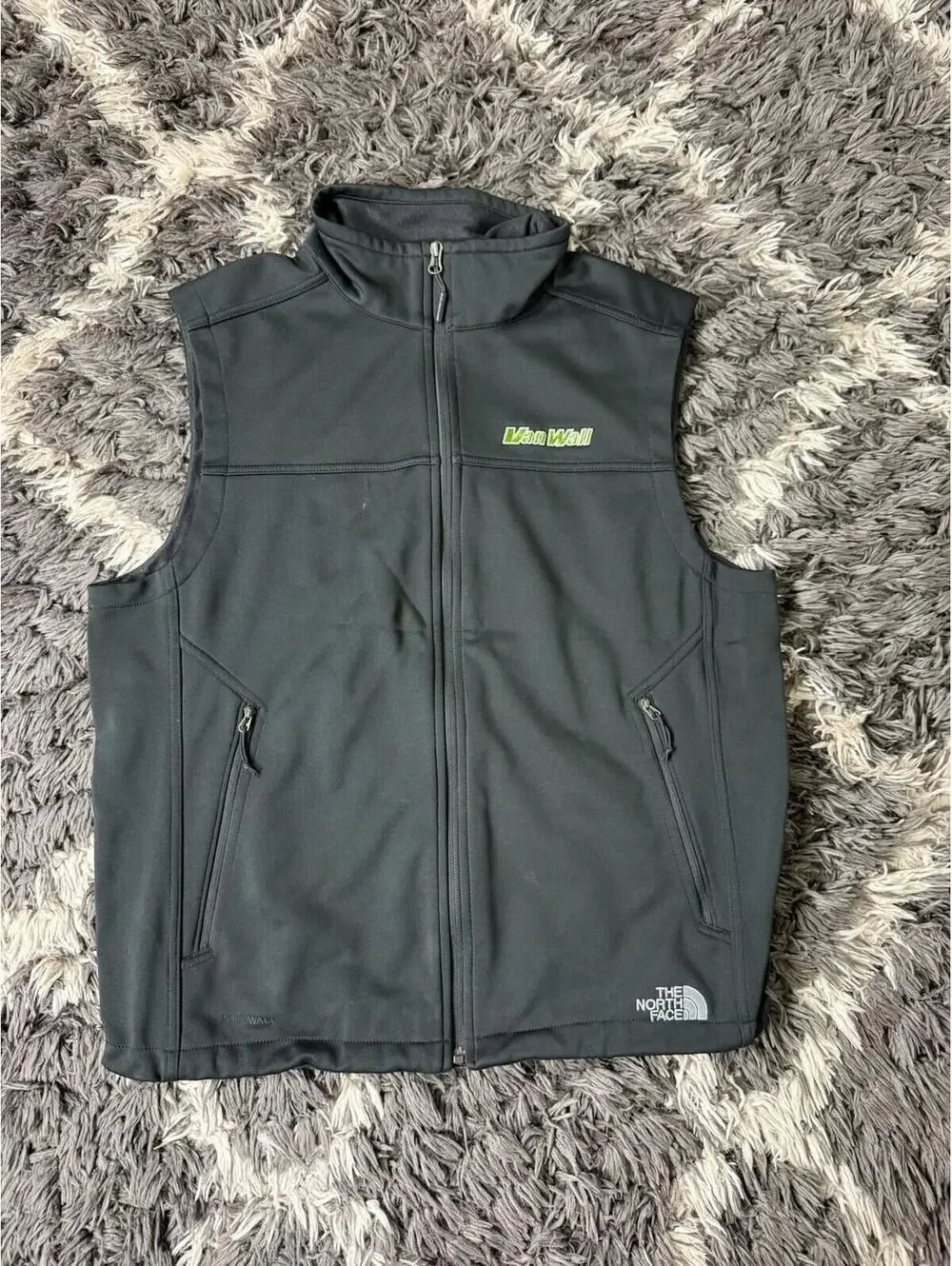 The North Face Windwall Vest Mens Large Black Full Zip